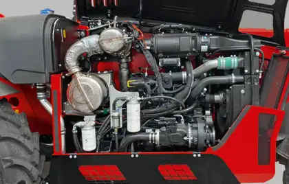 img-responsive Ładowarka teleskopowa - komora silnika